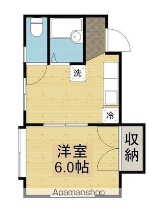 アーバン鬼頭[1K/25.46m2]の間取図