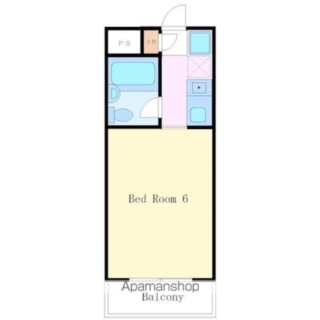東京都世田谷区若林５丁目[1R/17.08m2]の間取図