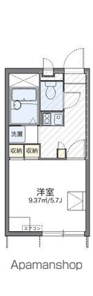 レオパレス南小路[1K/20.28m2]の間取図