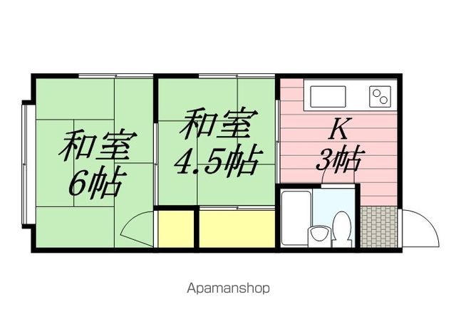 【武蔵野市八幡町のマンションの間取り】