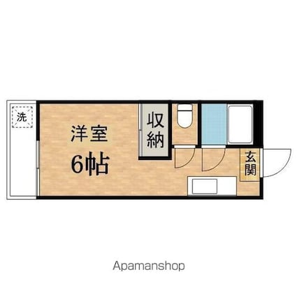 帝京マンション[1R/18.2m2]の間取図
