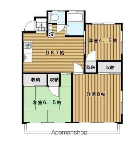 三殿台マンションの間取り写真