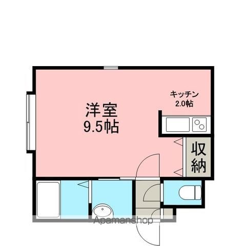 千歳線 恵庭駅 徒歩7分 2階建 築21年の間取り写真