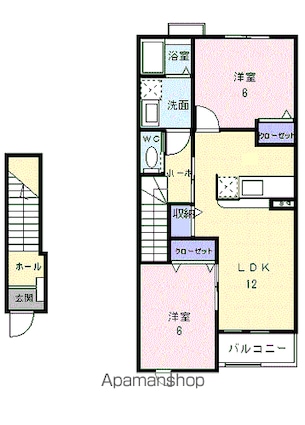 プレストＫ　Ⅰ[2LDK/58.86m2]の間取図