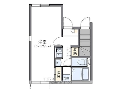 レオネクストまどか[1K/26.56m2]の間取図