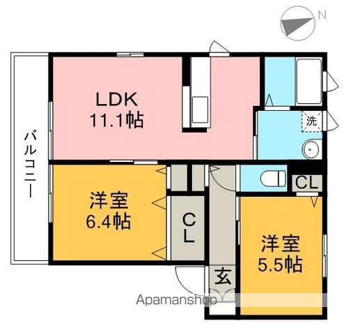 ポラリス Gの間取り写真