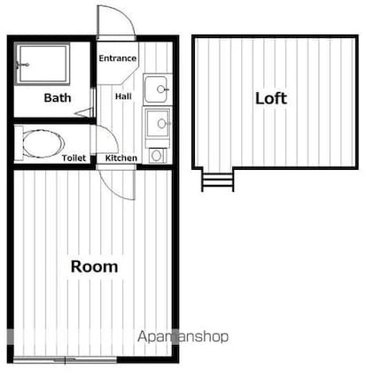 東京都江東区猿江１丁目[1K/14.58m2]の間取図