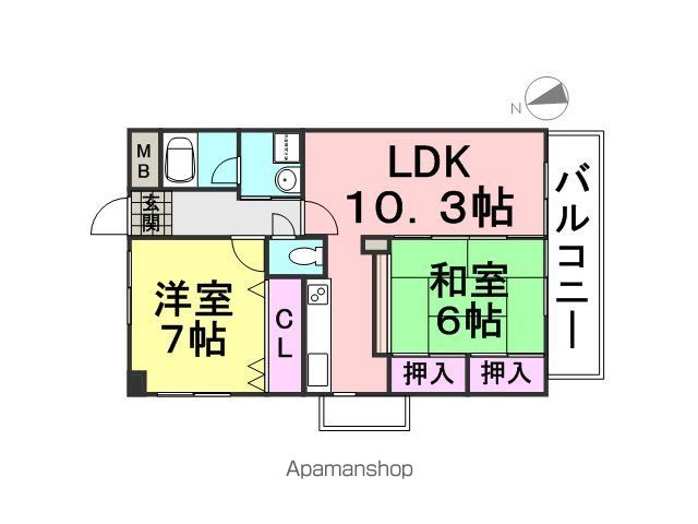 ソリオ北園田の間取り写真