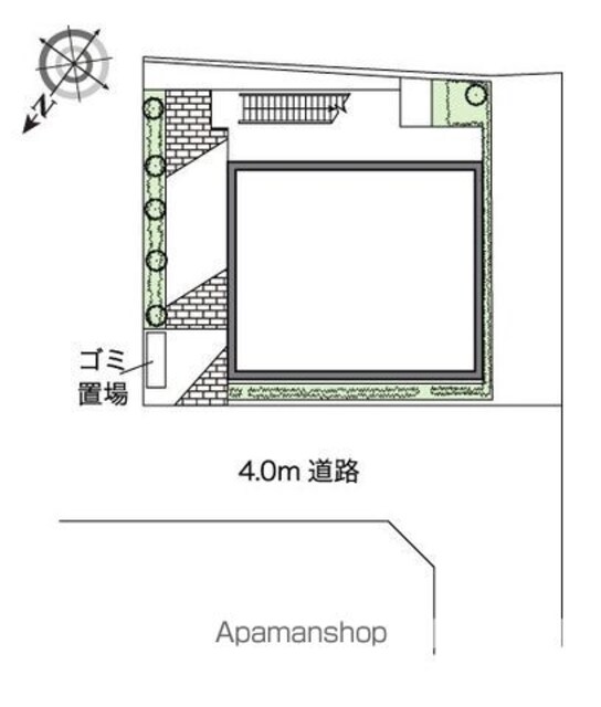 レオパレスサン　ミラード[1K/19.06m2]の配置図