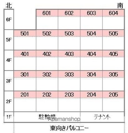 ＫＢコート萱町[1R/21.42m2]の配置図