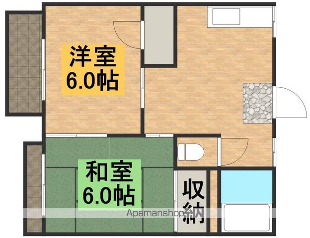 【日野市多摩平のアパートの間取り】