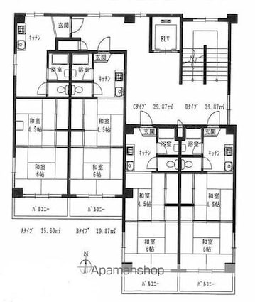 豪徳寺コーポラス[2K/35.6m2]のその他内装3