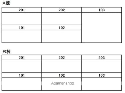 仙波ハウス[1LDK/35.2m2]の配置図