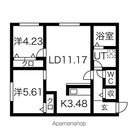ヴォーネン幌西の間取り写真