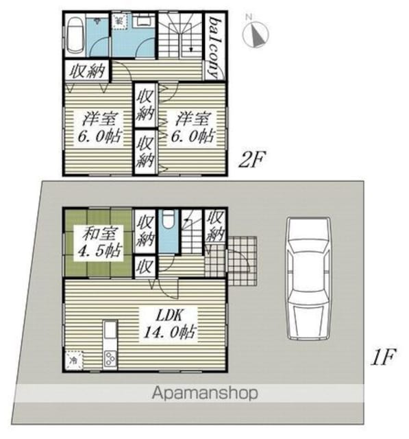 Ｋ’Ｓヴィレッジ笹川　Ｃ[3LDK/78.66m2]の間取図
