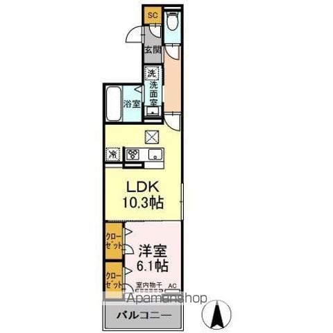 セレスティア助光 C棟の間取り写真