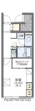 レオパレスＫＫＳ　木ノ本[1K/23.6m2]の間取図