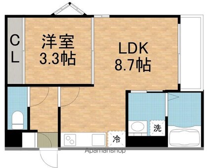 ＲＥＧＡＬＥＳＴ小田原[1LDK/30.88m2]の間取図