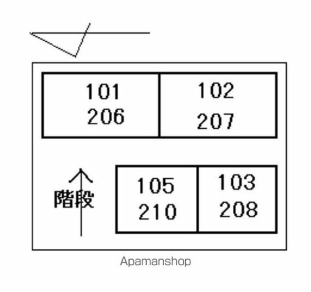 香川県高松市西宝町２丁目[1R/11.5m2]の配置図