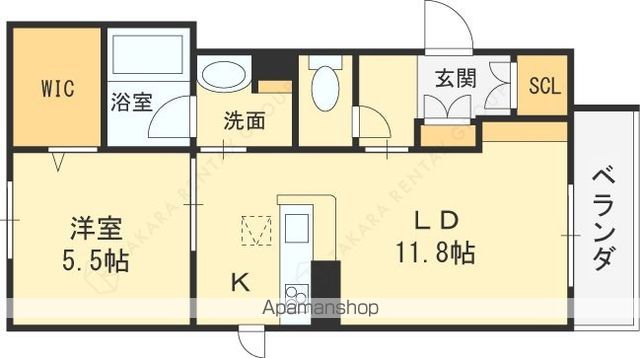 アムールジュネスの間取り写真