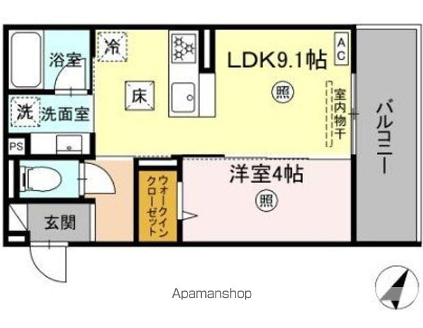 DーROOMサンライズ A棟の間取り写真