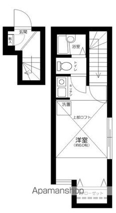 東京都新宿区西落合４丁目[1R/17.78m2]の間取図