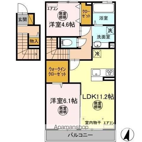 コンフォーレ A棟の間取り写真