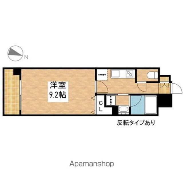 愛知県名古屋市中区新栄２丁目[1K/30.48m2]の間取図