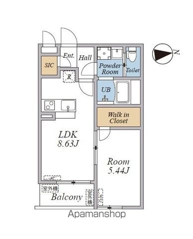 RーRESIDENCE南千束の間取り写真