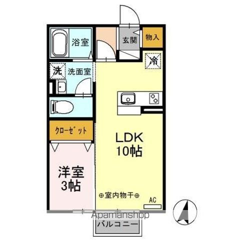 タウンコートながみねの間取り写真