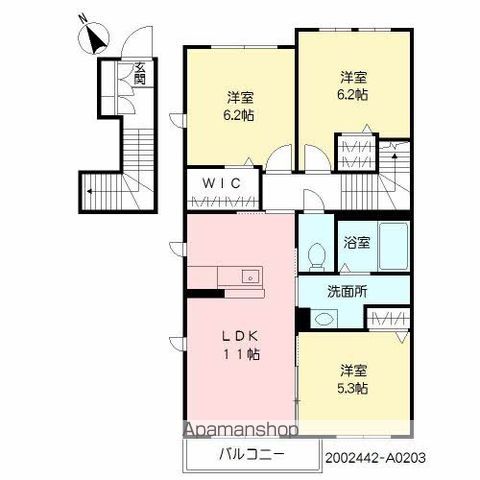 シャーメゾン寒田の間取り写真