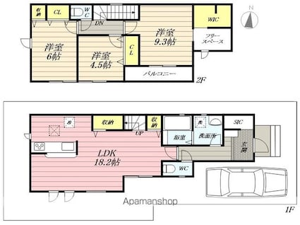 Ｓｕｍａｉ－ｔｏ練馬区大泉学園町０５[3LDK/95.63m2]の間取図