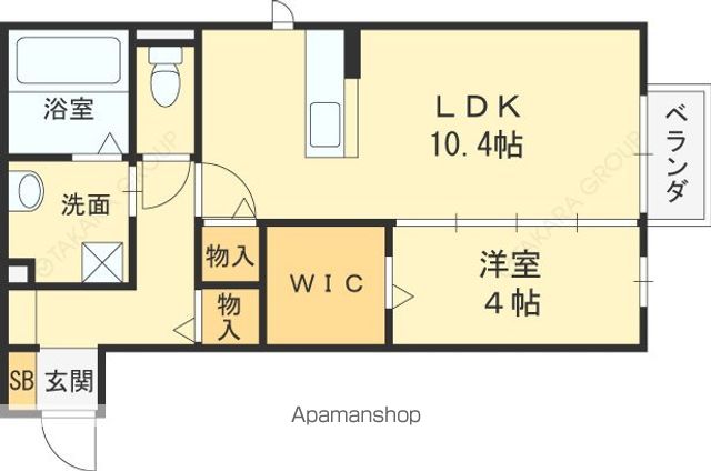 BRAMA甲東の間取り写真