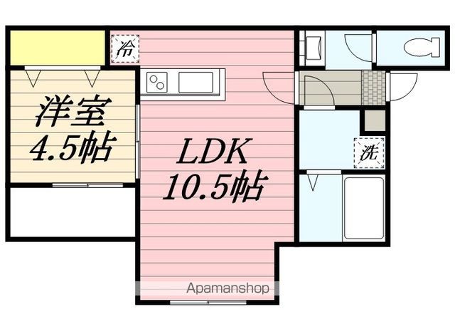 【福岡市東区社領のアパートの間取り】