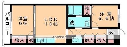 グランドール[2LDK/55.35m2]の間取図