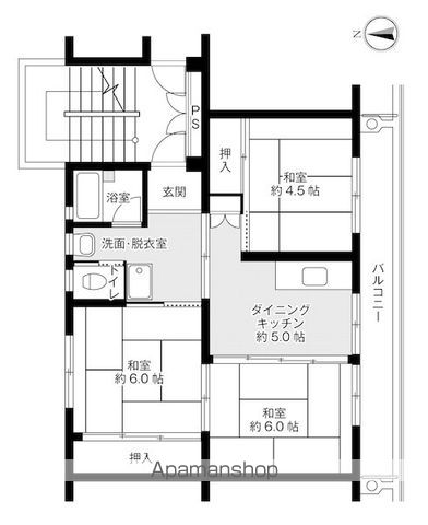 【ビレッジハウス今宿２号棟の間取り】