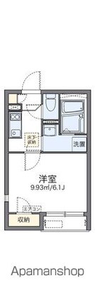 レオネクストヴァンベールⅢ[1K/20.62m2]の間取図