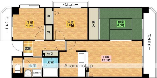 パストラル和泉の間取り写真
