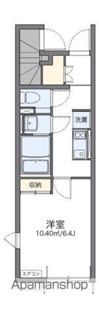 レオネクスト青梅橋[1K/23.48m2]の間取図