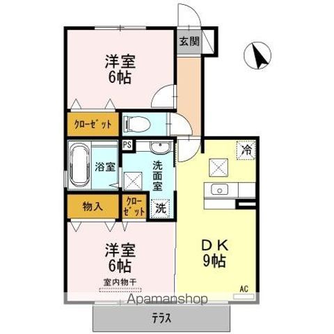 ＤーＲＯＯＭ松江東の間取り