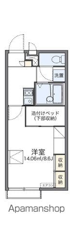 レオパレスフローラMKの間取り写真