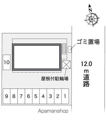 レオパレスＢｒａｖｅ　Ⅰ[1K/22.35m2]の配置図