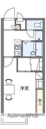 レオパレスＢＩＧ　ＳＴＯＮＥ[1K/22.7m2]の間取図