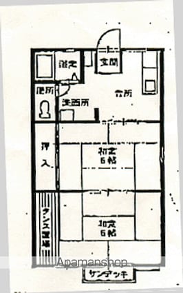 パナハイツＡＢＣ[2DK/37.57m2]の間取図