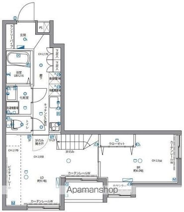 スペリオール白金台[2K/41.19m2]の間取図