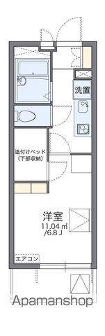 レオパレスグリーンハイツ島崎の間取り写真
