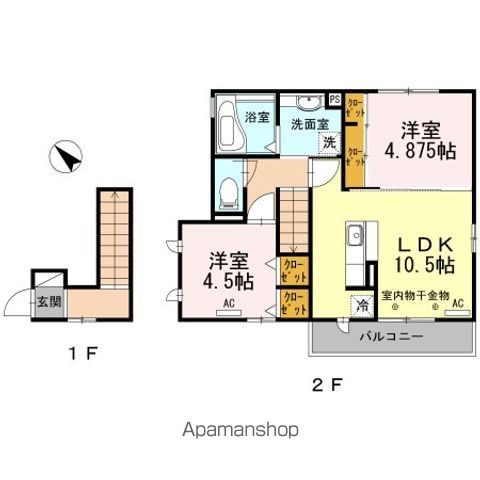 アムール Aの間取り写真