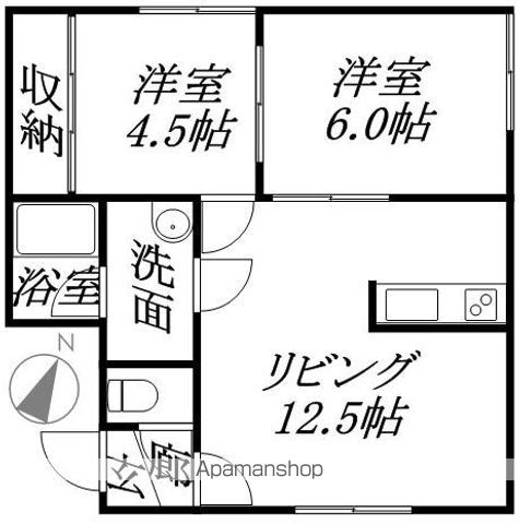 札幌市東豊線 学園前駅 徒歩4分 3階建 築24年の間取り写真