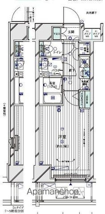 メインステージＴＯＫＹＯ・ＮＯＲＴＨ　ＨＹ’ｓ[1K/25.51m2]の間取図