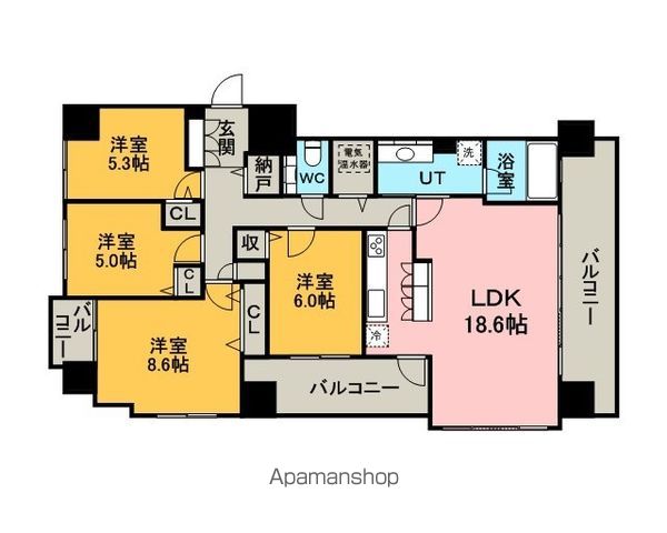ダイアパレス札幌東アクティオの間取り写真